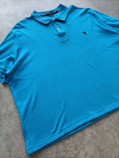 Polo Vintage Croppata Uomo – Turchese U.S. Polo Assn. (Taglia L IT / Etichetta 2XL)