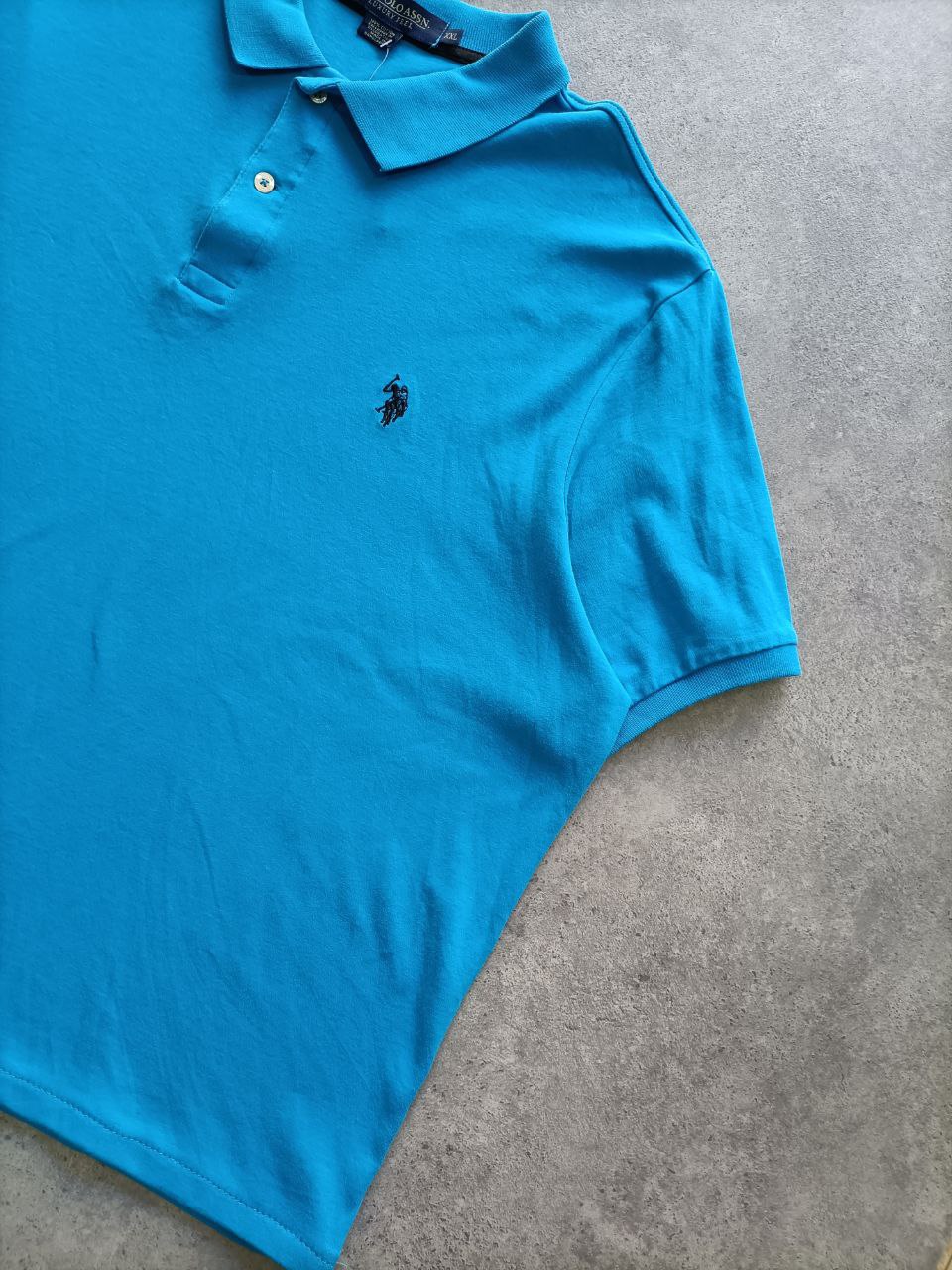 Polo Vintage Croppata Uomo – Turchese U.S. Polo Assn. (Taglia L IT / Etichetta 2XL)