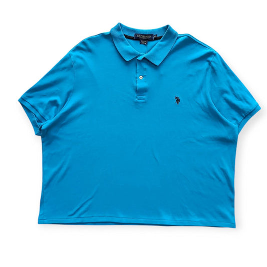 Polo Vintage Croppata Uomo – Turchese U.S. Polo Assn. (Taglia L IT / Etichetta 2XL)