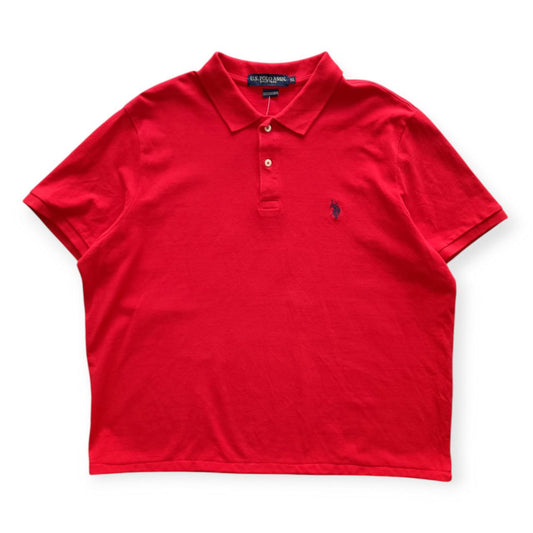 Polo Vintage Croppata Uomo – Rossa U.S. Polo Assn. (Taglia M IT / Etichetta XL)