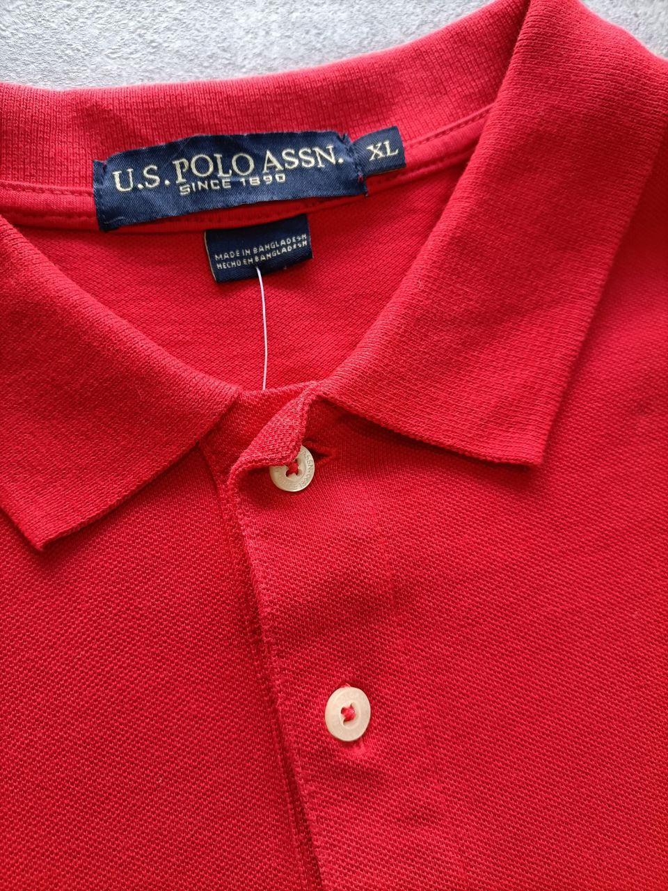 Polo Vintage Croppata Uomo – Rossa U.S. Polo Assn. (Taglia M IT / Etichetta XL)