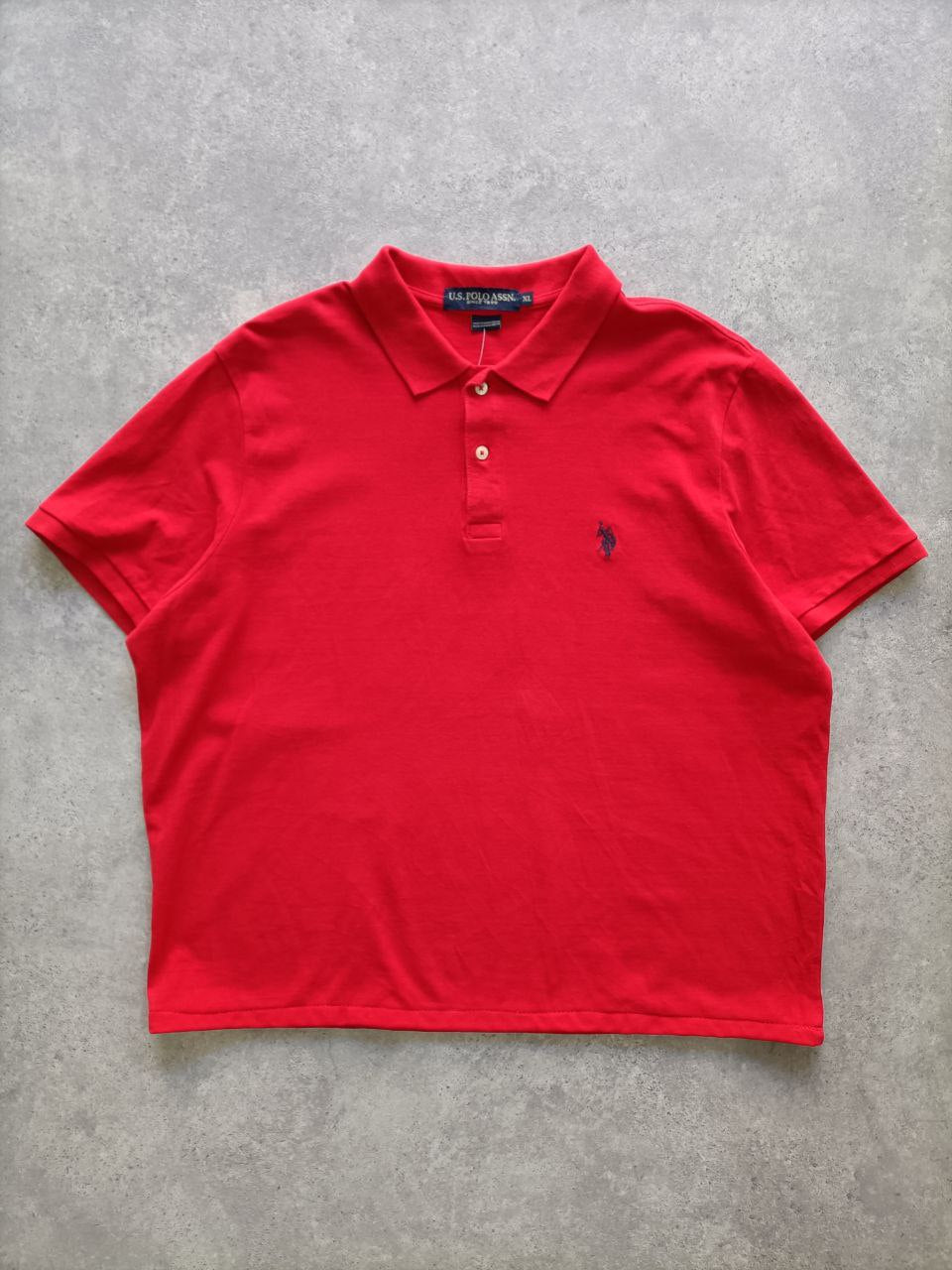 Polo Vintage Croppata Uomo – Rossa U.S. Polo Assn. (Taglia M IT / Etichetta XL)
