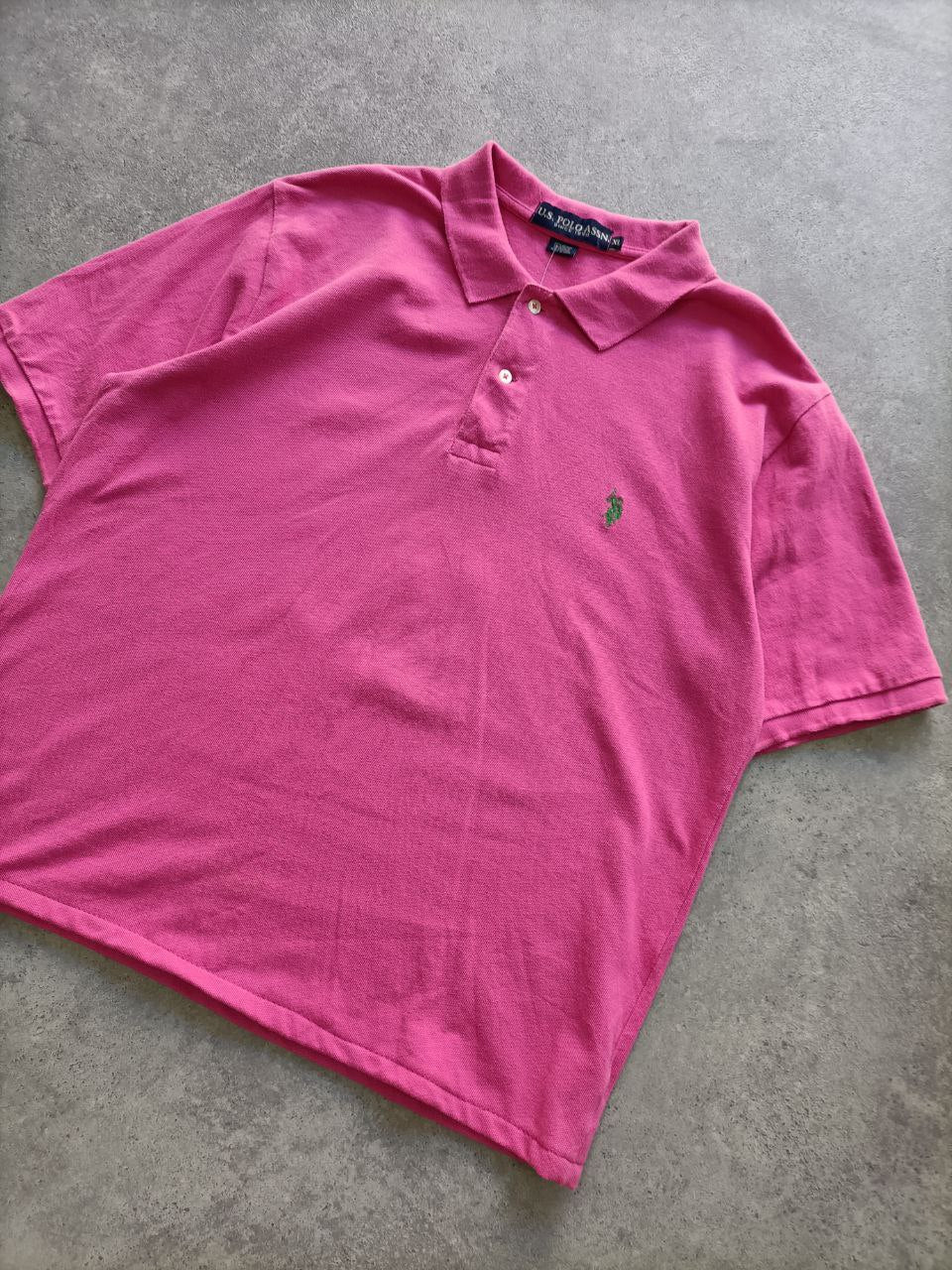 Polo Vintage Croppata Uomo – Fucsia U.S. Polo Assn. (Taglia XL / Vestibilità M Oversize)