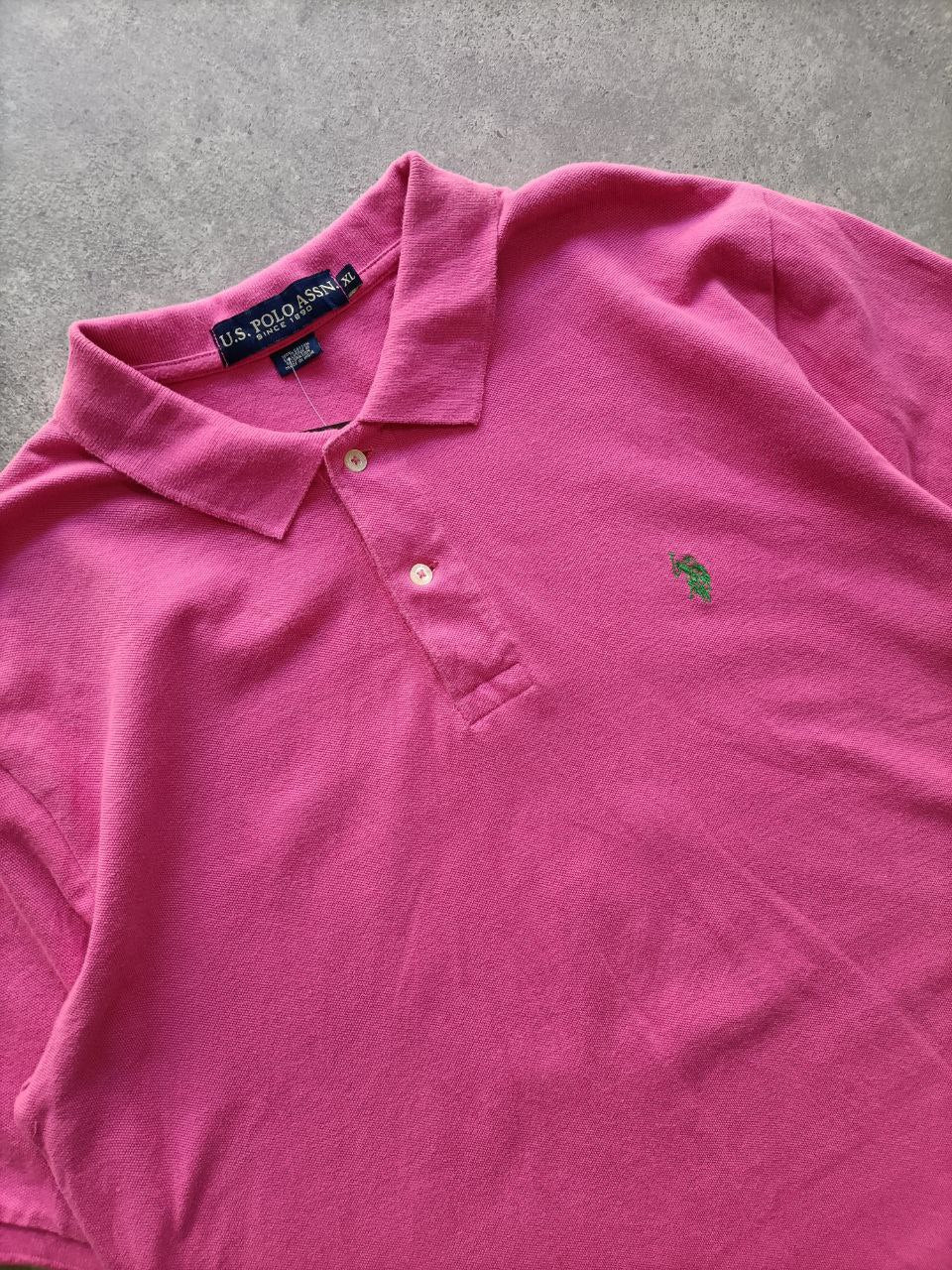 Polo Vintage Croppata Uomo – Fucsia U.S. Polo Assn. (Taglia XL / Vestibilità M Oversize)