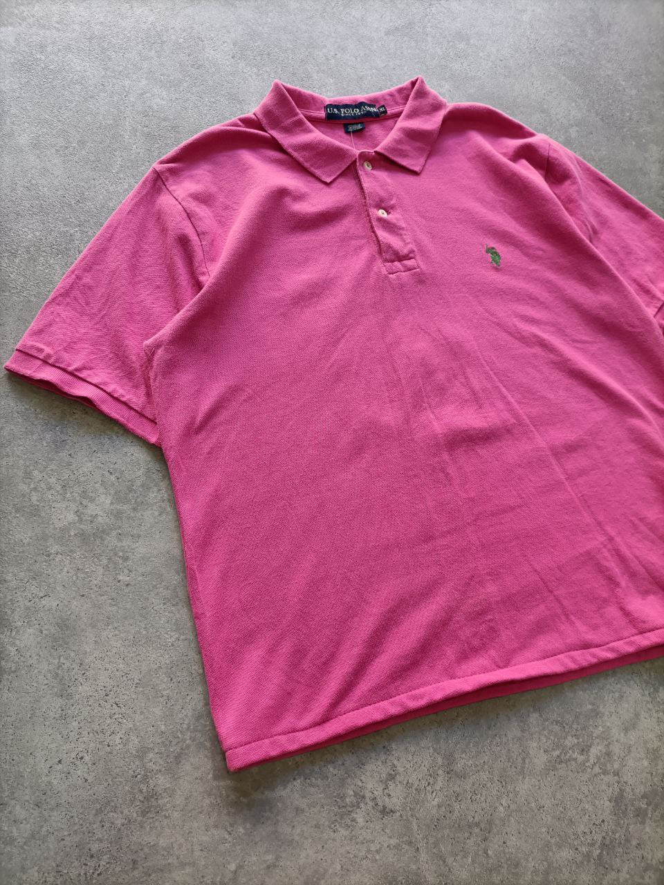 Polo Vintage Croppata Uomo – Fucsia U.S. Polo Assn. (Taglia XL / Vestibilità M Oversize)