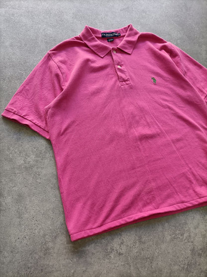 Polo Vintage Croppata Uomo – Fucsia U.S. Polo Assn. (Taglia XL / Vestibilità M Oversize)