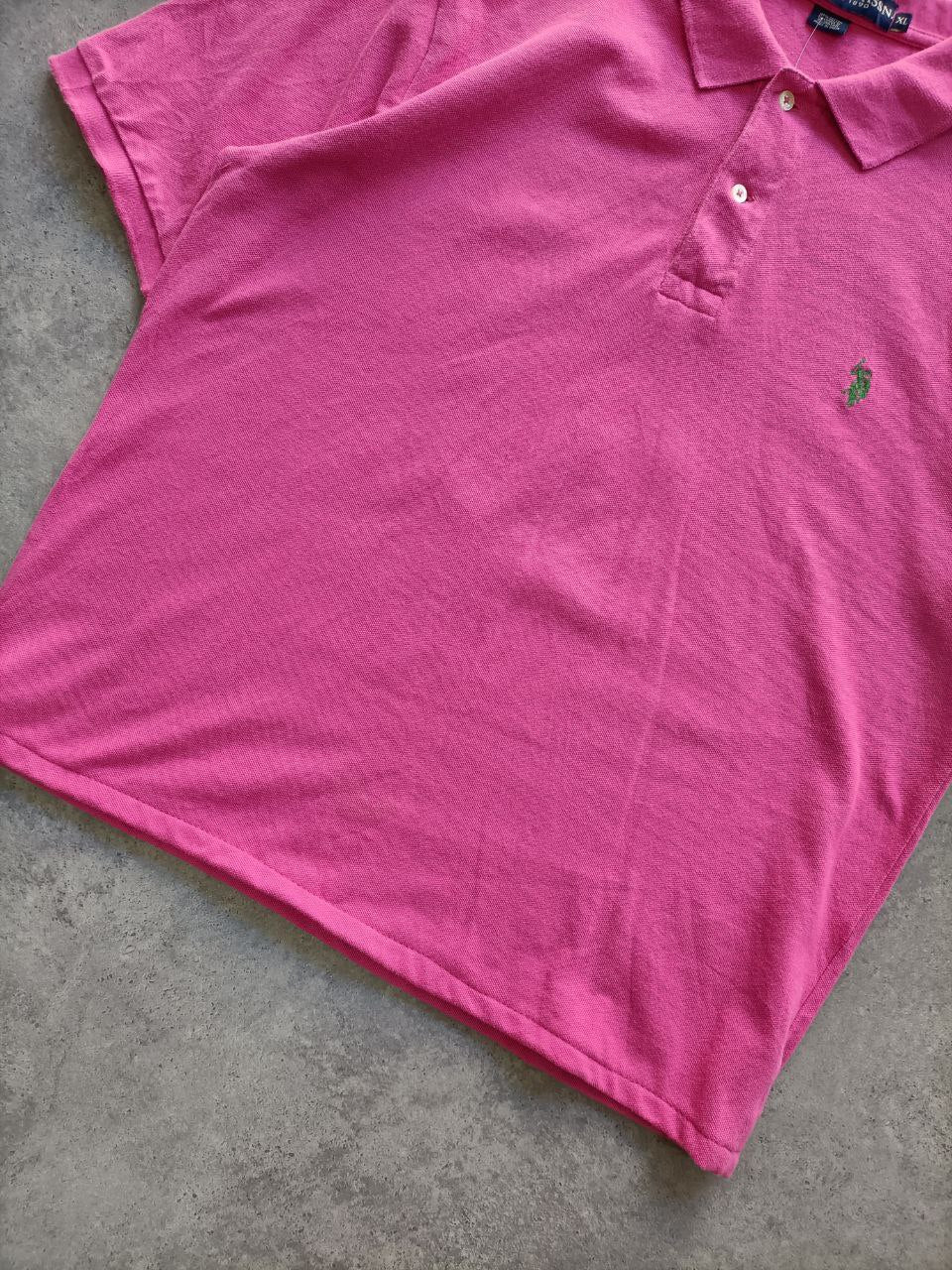 Polo Vintage Croppata Uomo – Fucsia U.S. Polo Assn. (Taglia XL / Vestibilità M Oversize)