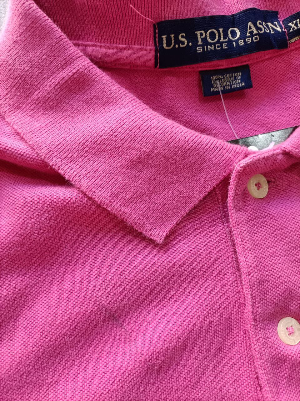 Polo Vintage Croppata Uomo – Fucsia U.S. Polo Assn. (Taglia XL / Vestibilità M Oversize)