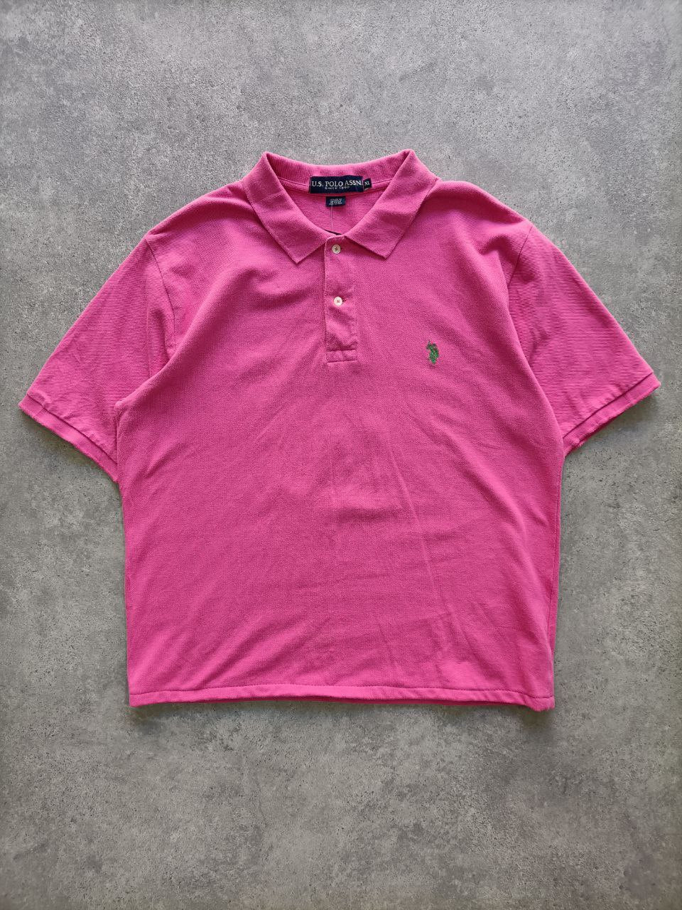 Polo Vintage Croppata Uomo – Fucsia U.S. Polo Assn. (Taglia XL / Vestibilità M Oversize)
