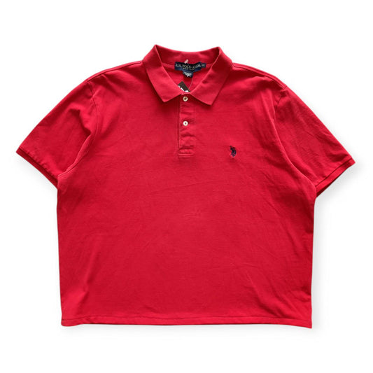 Polo Vintage Croppata Uomo – Rossa U.S. Polo Assn. (Taglia 2XL / Vestibilità L Oversize)