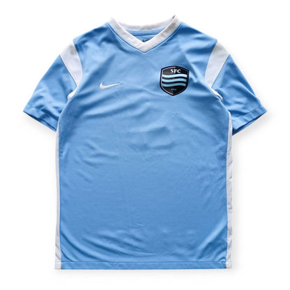 Nike Maglia Calcio Strike FC 2013 Celeste/Bianca (S/XL Ragazzo)