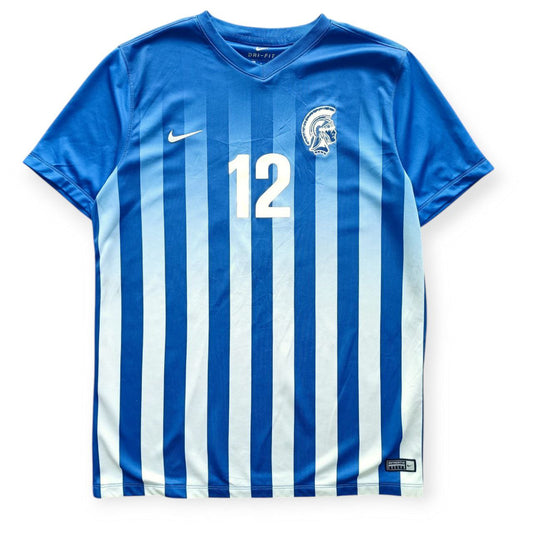 Nike Soccer T Shirt Maglia Calcio A Righe Bianca E Blu (L)