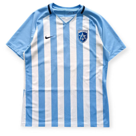 Nike Soccer T Shirt Maglia Calcio A Righe Bianche E Celesti FC Stars Est. 2000 (M)