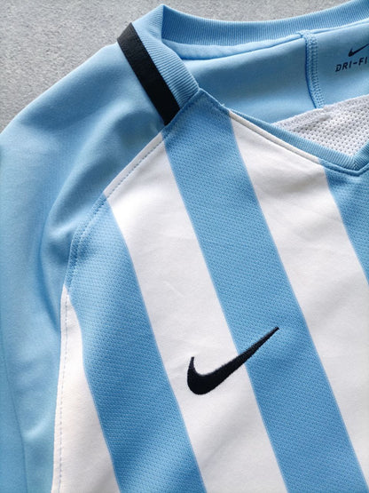 Nike Soccer T Shirt Maglia Calcio A Righe Bianche E Celesti FC Stars Est. 2000 (M)