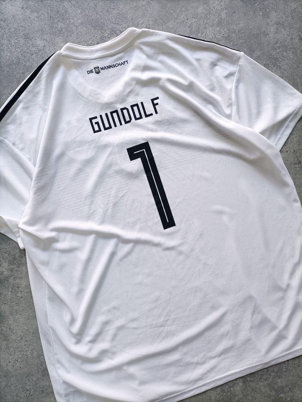 Adidas Maglia Da Calcio FIFA Germania Bianca E Nera (2XL)