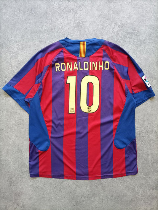 Maglia Calcio Vintage Ronaldinho Barcellona Finale Champions League 2006 B.Sports (L)