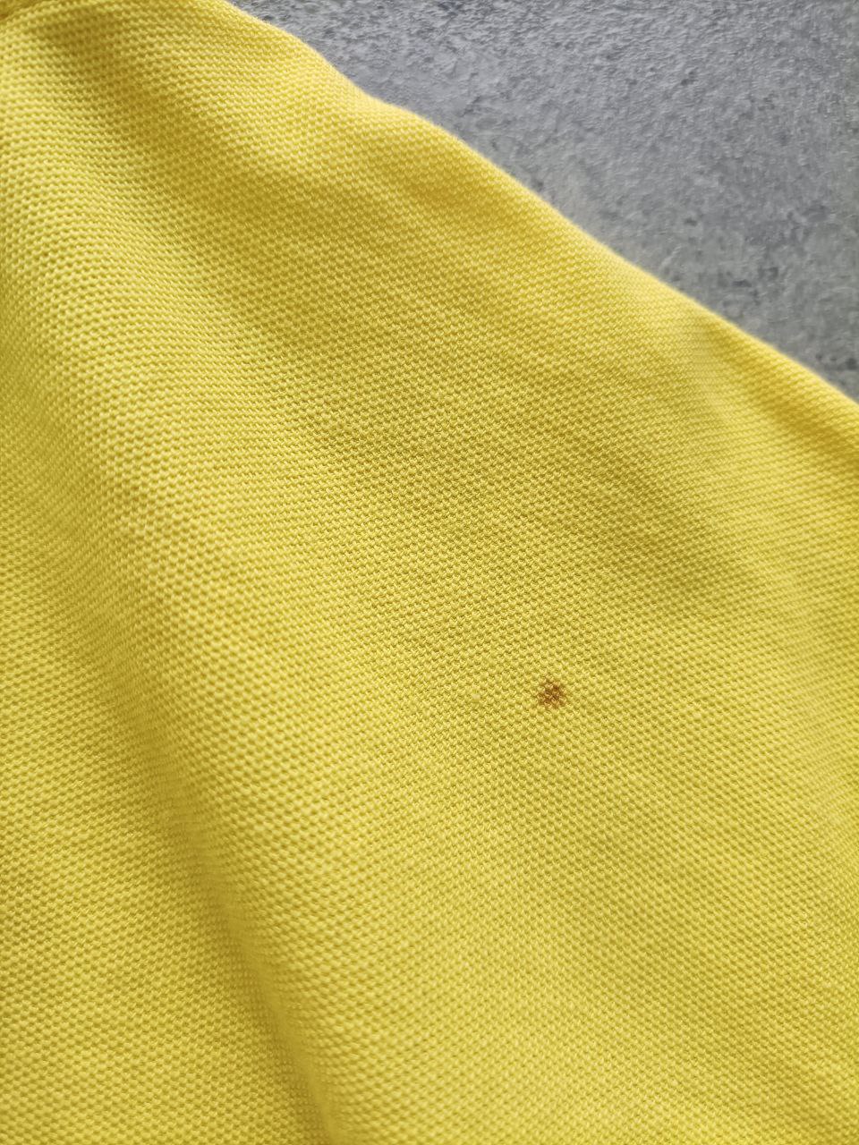 Polo Donna U.S. Polo Assn. Crop Gialla con Logo Ricamato Blu Scuro (S)