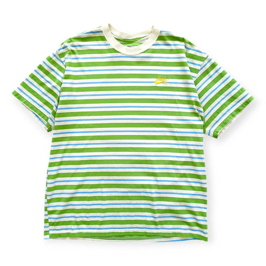 Nike Vintage T-Shirt Righe Multicolor Y2K (M Uomo)
