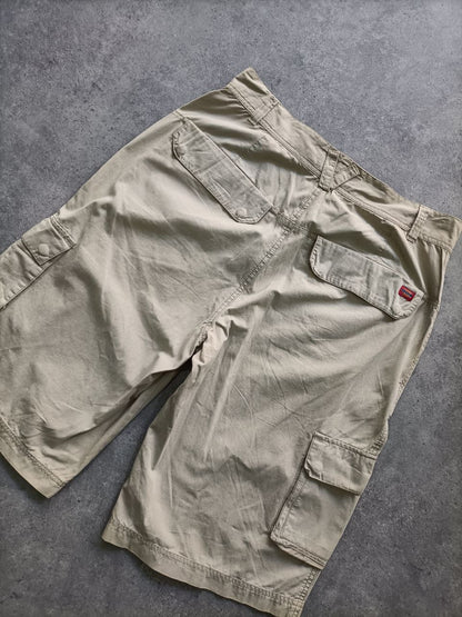 Dickies Cargo Baggy Shorts – Uomo/Donna Vintage Workwear Beige (Taglia 44 ITA / M)