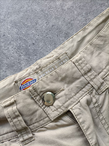Dickies Cargo Baggy Shorts – Uomo/Donna Vintage Workwear Beige (Taglia 44 ITA / M)