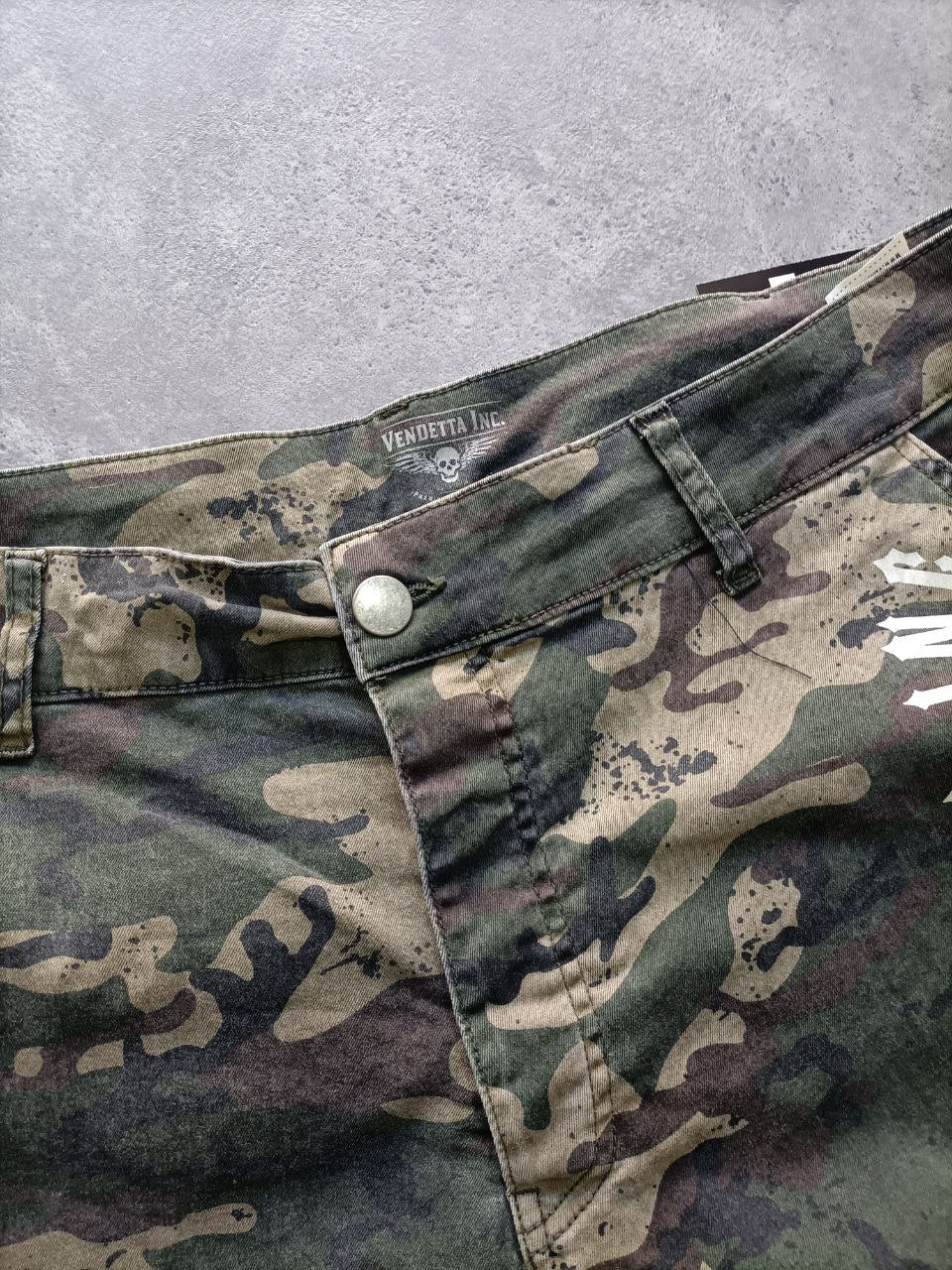 Vendetta Inc Cargo - Shorts Uomo Vintage Militare – ( Taglia 54 ITA )