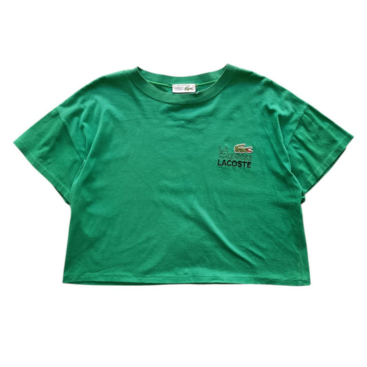 T-Shirt Donna Crop Lacoste Verde Vintage – ( Taglia M ITA )