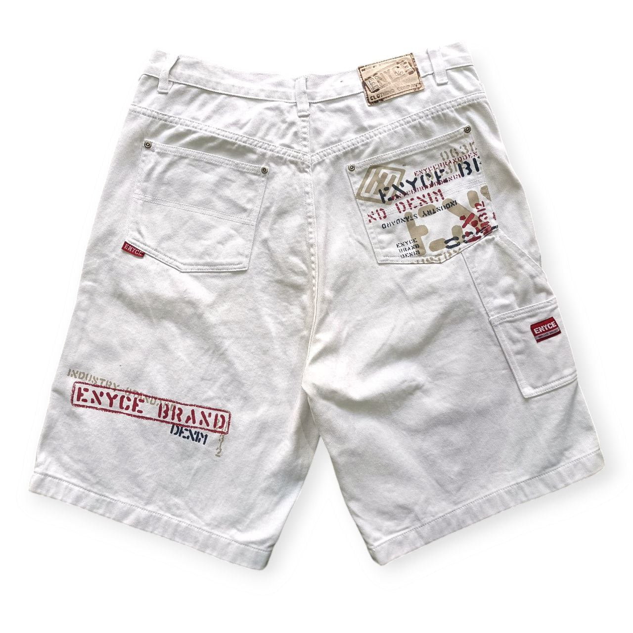 Enyce Carpenter Shorts Uomo – Denim Bianco (Taglia 48 IT)