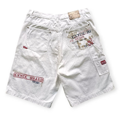 Enyce Carpenter Shorts Uomo – Denim Bianco (Taglia 48 IT)