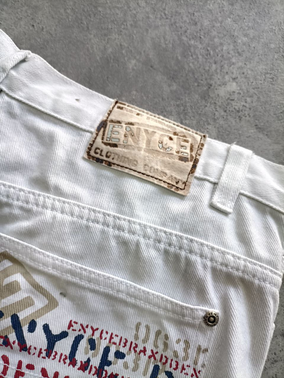 Enyce Carpenter Shorts Uomo – Denim Bianco (Taglia 48 IT)