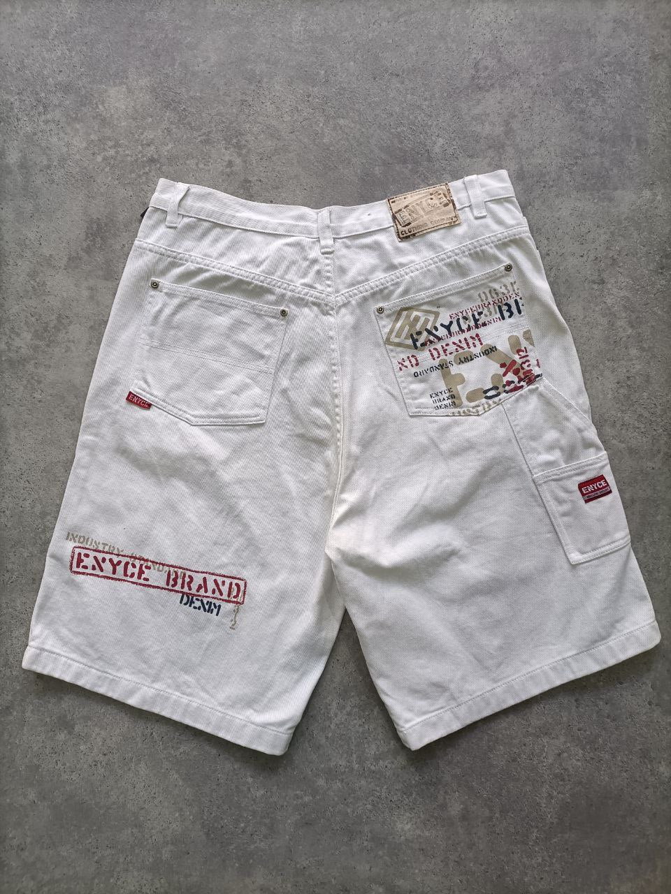 Enyce Carpenter Shorts Uomo – Denim Bianco (Taglia 48 IT)