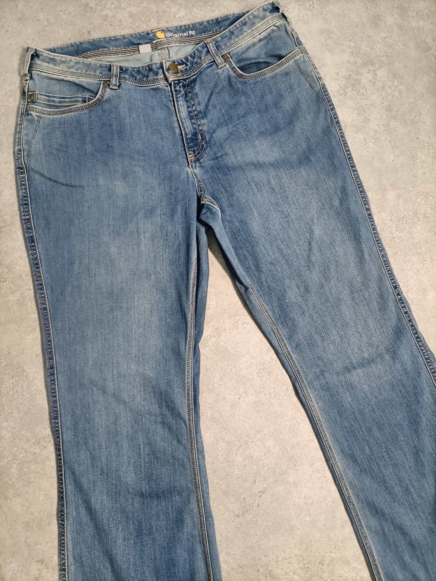 Carhartt Jeans Original Fit YK2 a Zampa Vintage USA Denim Donna ( 50 IT )