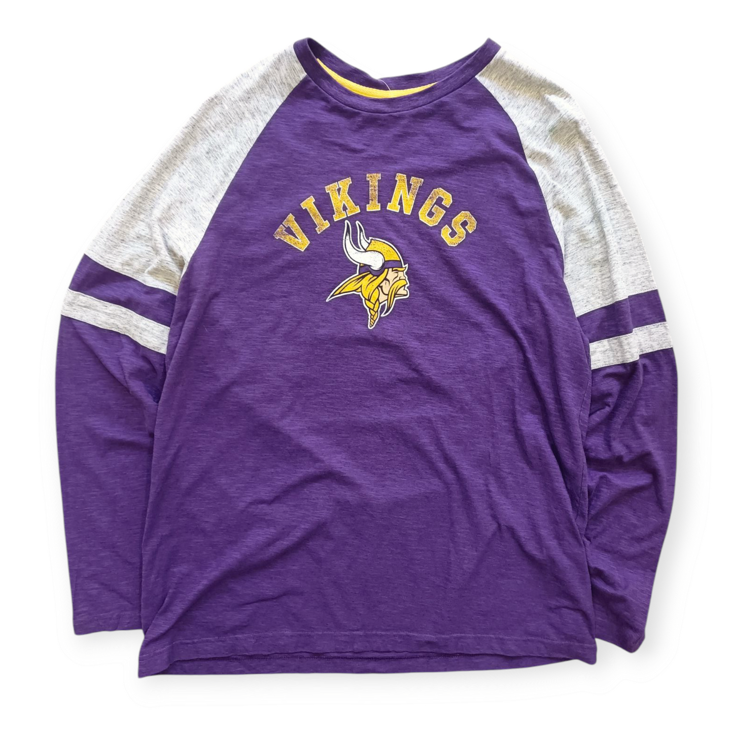 NFL T-Shirt Manica Lunga Vintage Vikings Team Apparel  (XL)