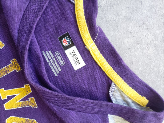 NFL T-Shirt Manica Lunga Vintage Vikings Team Apparel  (XL)
